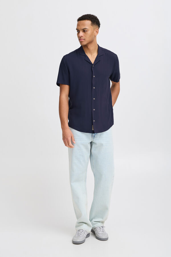 Blend Camisa de manga curta Bhauran  azul