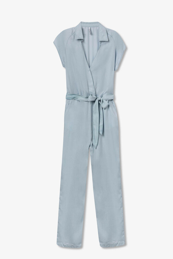 Tiffosi Macac&atilde;o efeito jeans azul