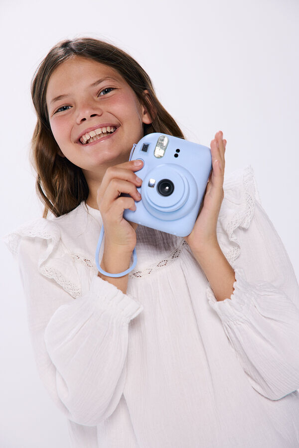 Springfield Kids Blusa bordada ni&ntilde;a blanco