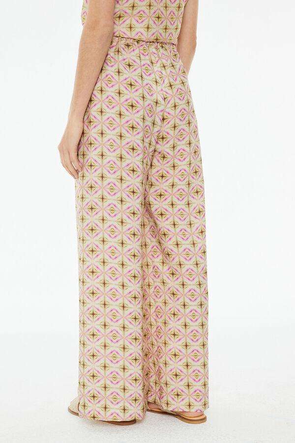 System Action Pantalón estampado geométrico estampado