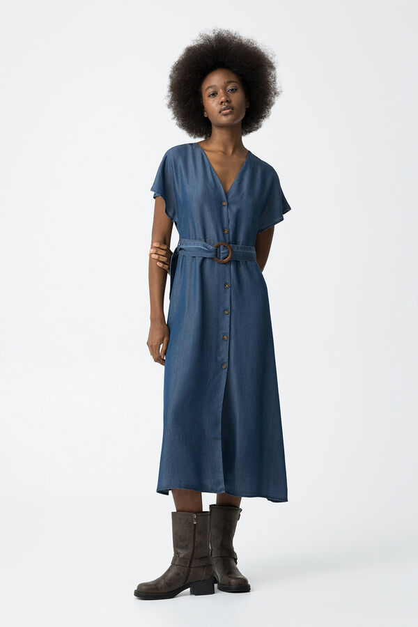 Tiffosi Vestido Denim azul