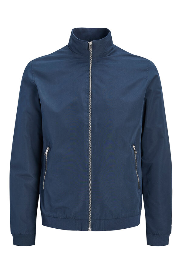 Jack & Jones Chaqueta bomber cuello alto azul