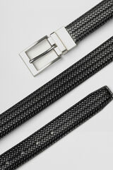 Celopman Cinturon Reversible Efecto Piel negro