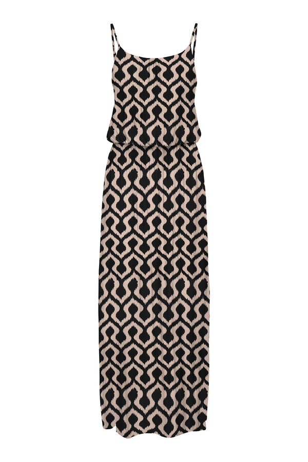 Only Vestido comprido com al&ccedil;as castanho