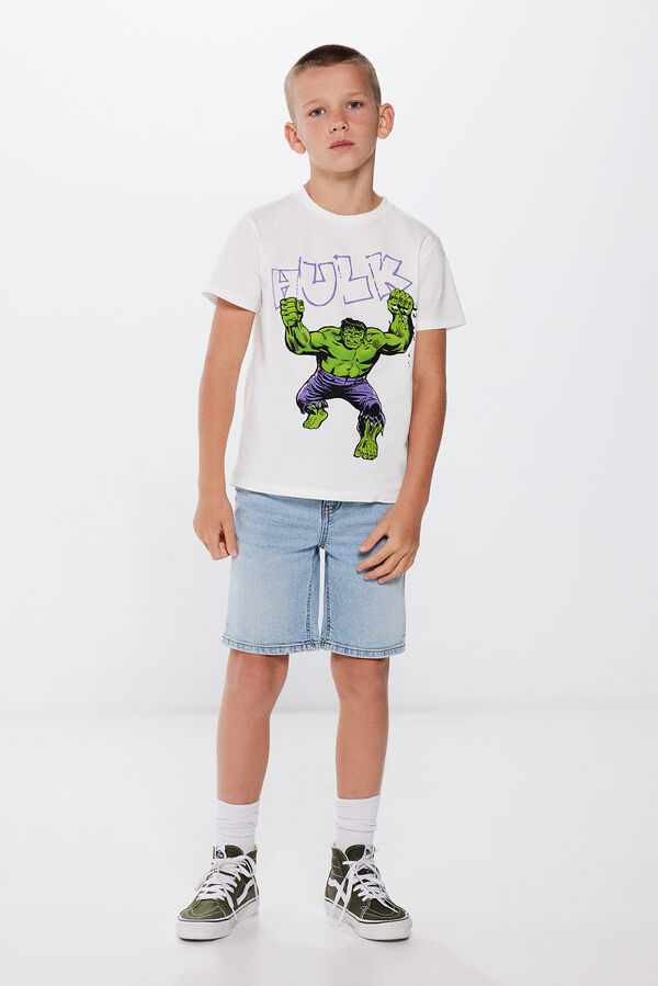 Springfield Kids Camiseta Hulk ni&ntilde;o marfil