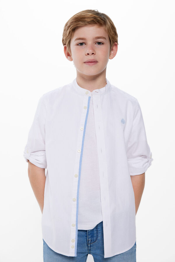 Springfield Kids Camisa estrutura menino branco