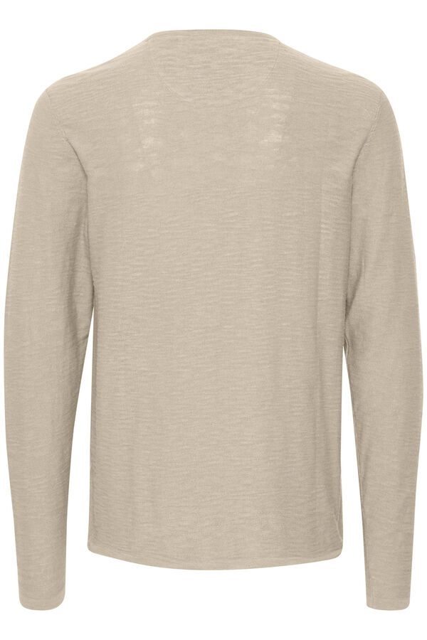 Blend Camisola de malha gola redonda  cinzento