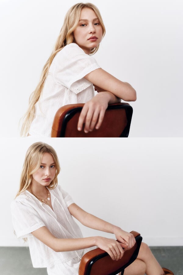 High Spirits Blusa "Selene" beige