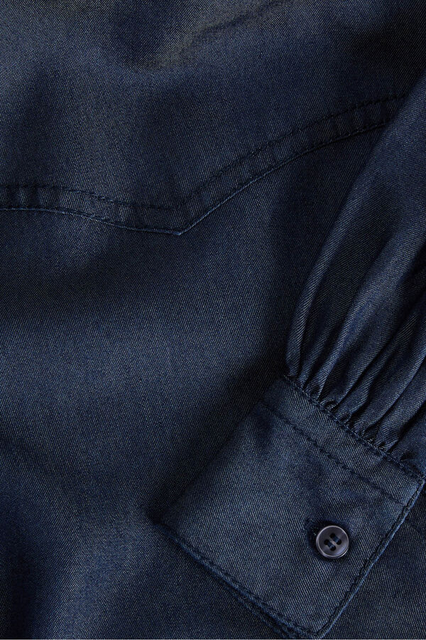 Jack & Jones Camisa manga globo azul