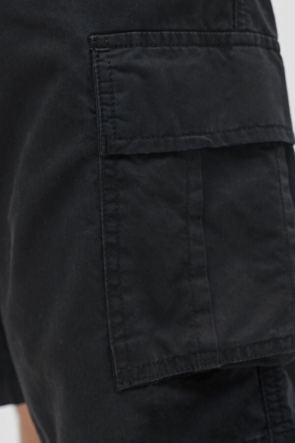 JJ REBEL Bermuda cargo relaxed fit preto