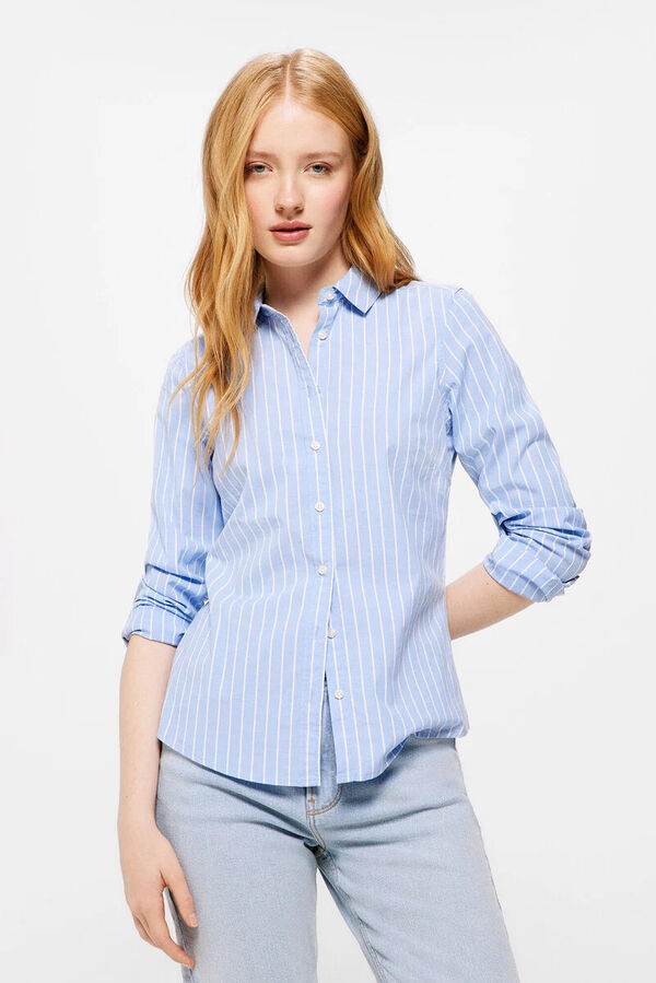 Springfield Camisa Entallada Algod&oacute;n estampado