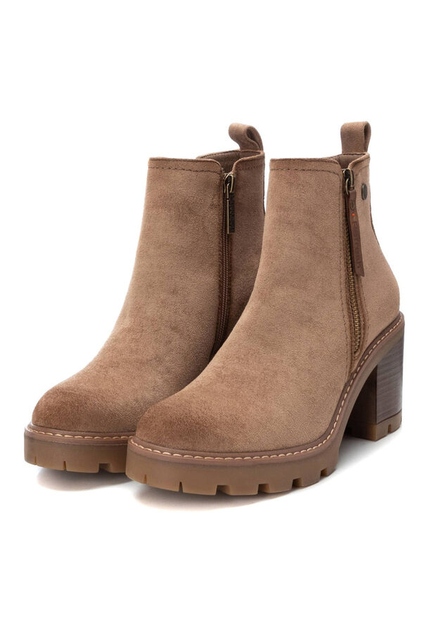 Refresh Botin de antelina beige