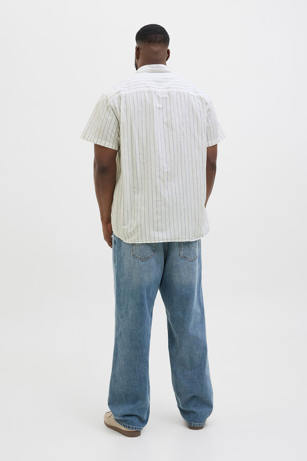 Jack & Jones PLUS Camisa PLUS com ajuste relaxado branco