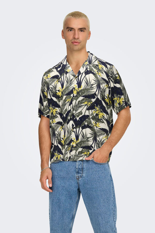 Only & Sons Camisa de manga curta branco