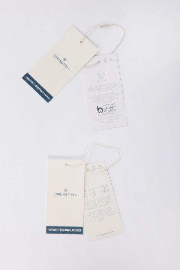 Springfield Shorts chino algodón negro