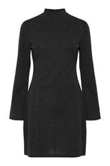 Pieces Vestido curto com manga comprida preto