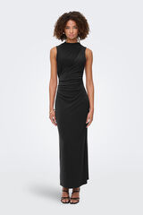 JDY Vestido longo ajustado preto