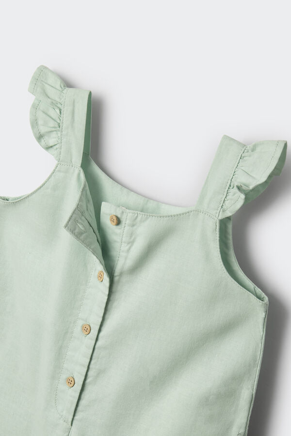 Springfield Kids Mono liso volantes ni&ntilde;a verde