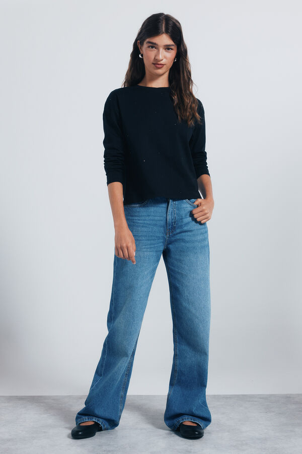 Springfield T-shirt rebites preto