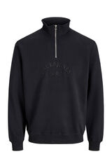 Jack & Jones Sudadera cuello cremallera negro