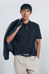 Springfield Polo piqu&eacute; b&aacute;sico regular fit negro
