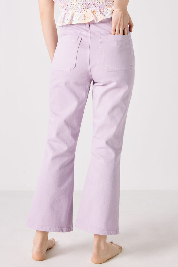 Springfield Jeans Cor Cropped roxo