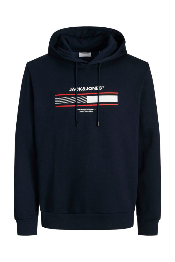 Jack & Jones Sudadera capucha est&aacute;ndar fit azul