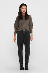 Only Camisola com gola gola castanho