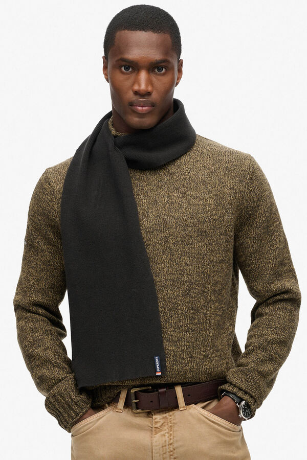 Superdry Bufanda De Punto negro