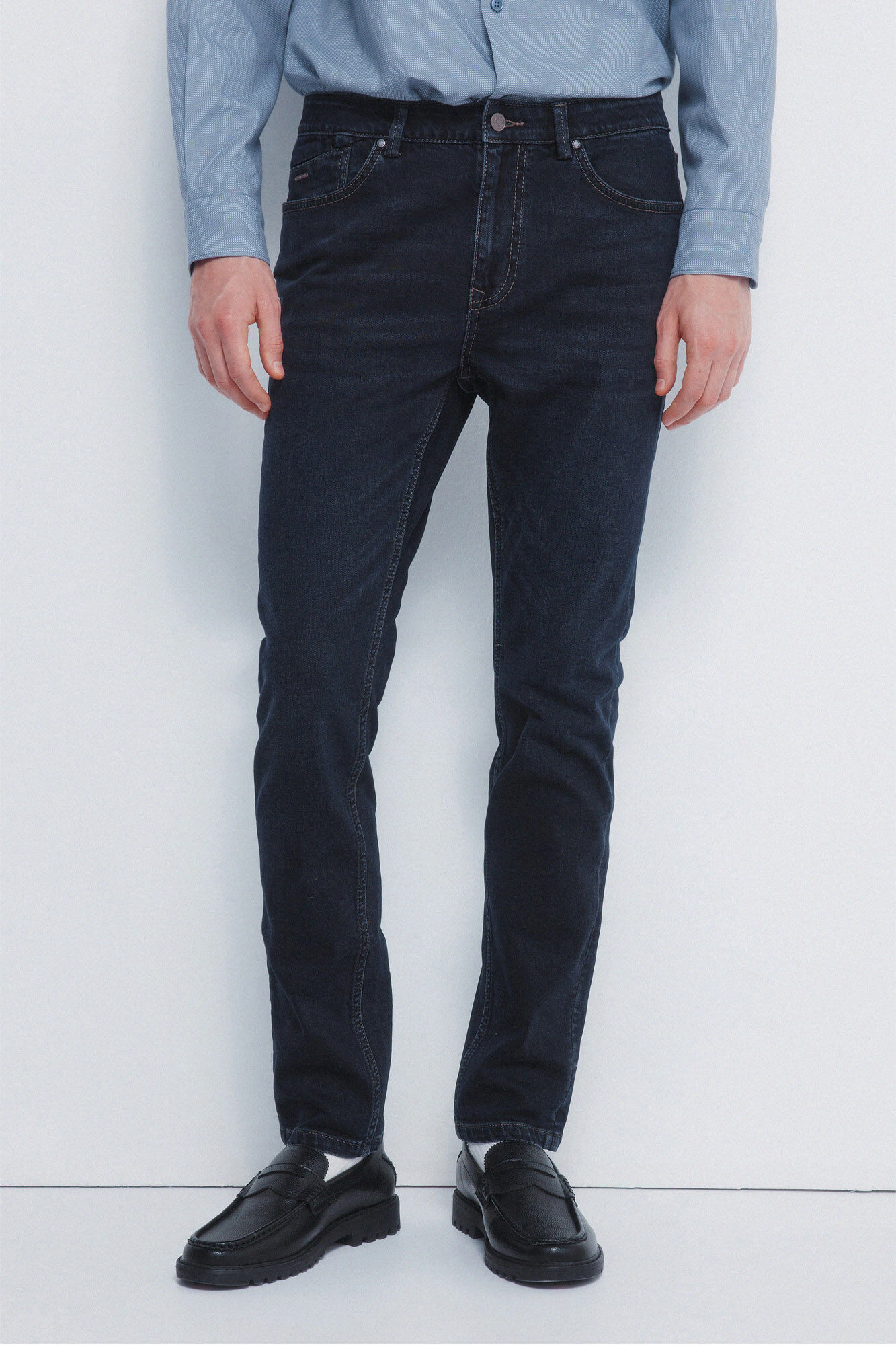 Springfield Jeans azul muy oscuro skinny fit