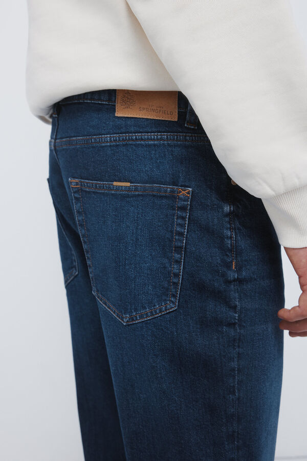 Springfield Jeans lavado oscuro regular fit azul
