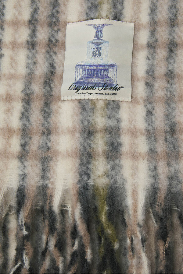 Jack & Jones Bufanda de punto suave blanco