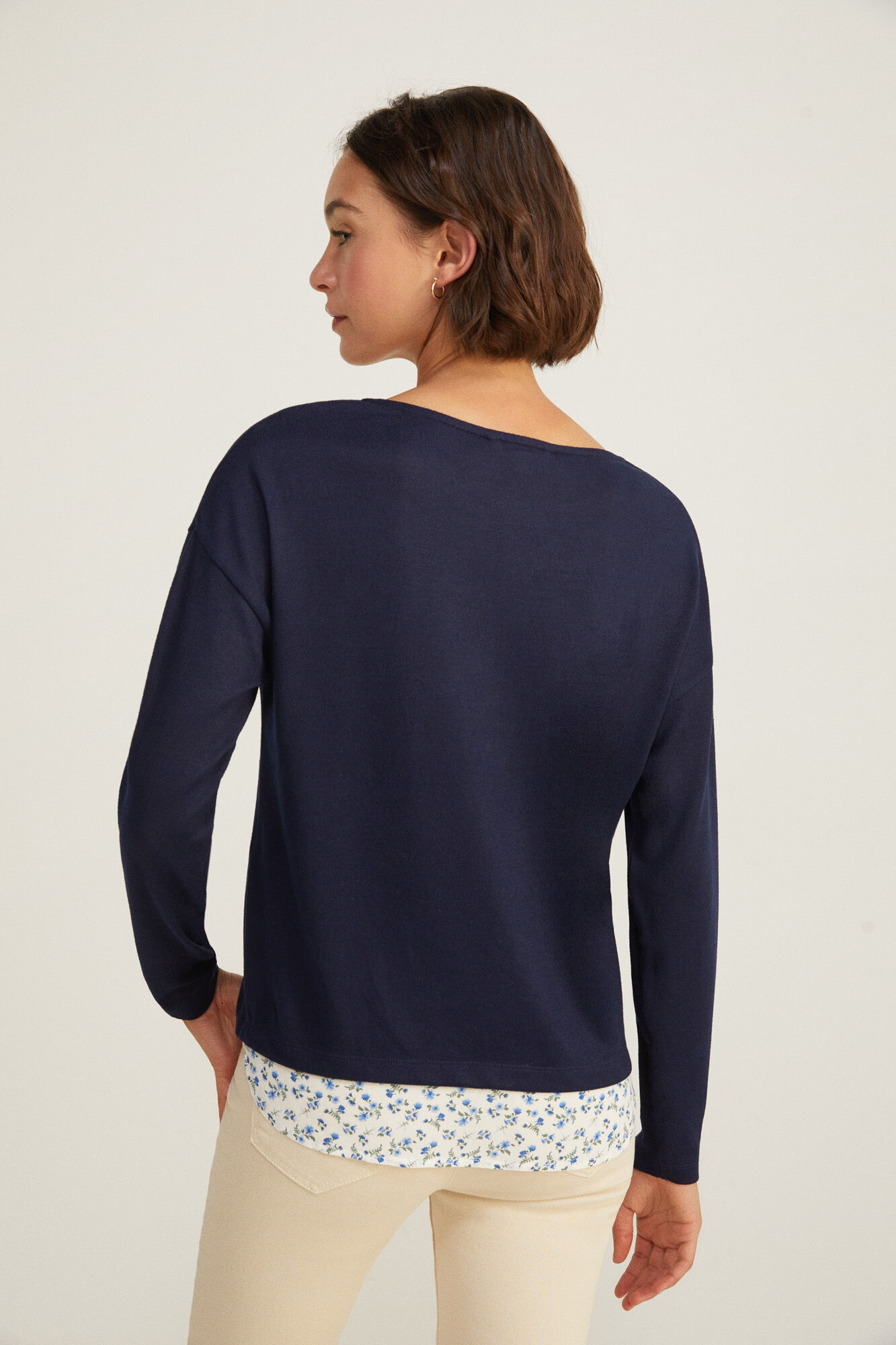 Springfield Camiseta Bimateria Punto Cortado