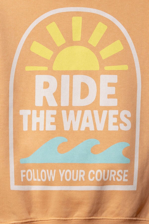 Springfield Kids Sweatshirt ride waves de menino vermelho