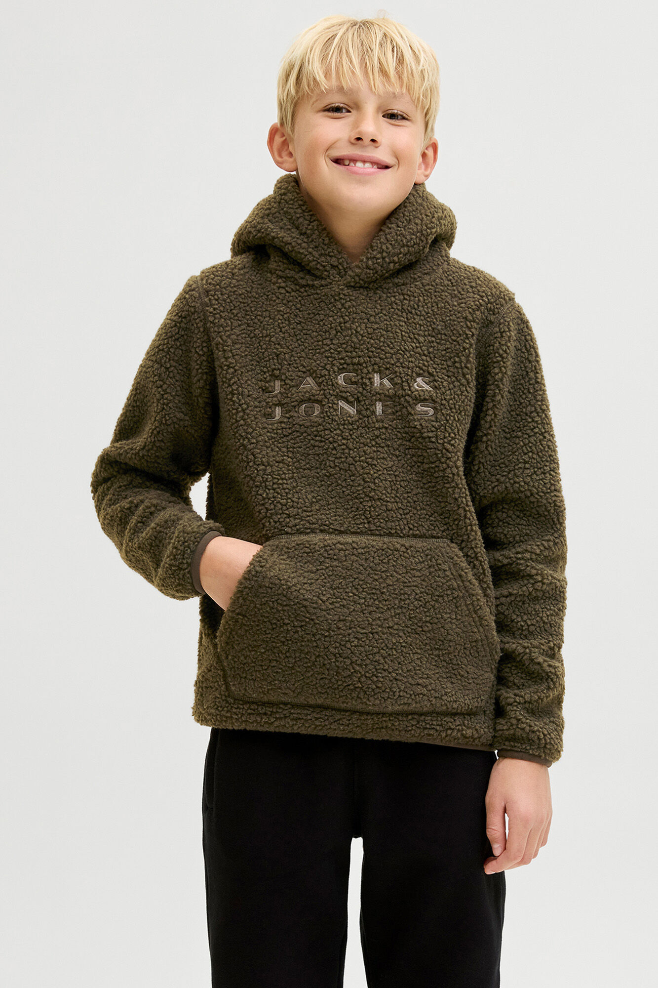 Jack & Jones Junior Sudadera Teddy con capucha