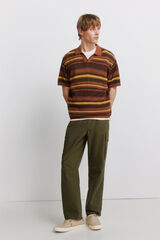 Springfield Pantal&oacute;n cargo straight fit kaki