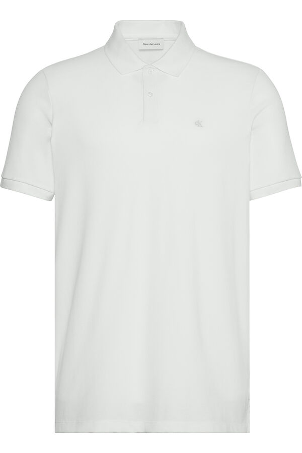 CK Jeans Polo pique blanco