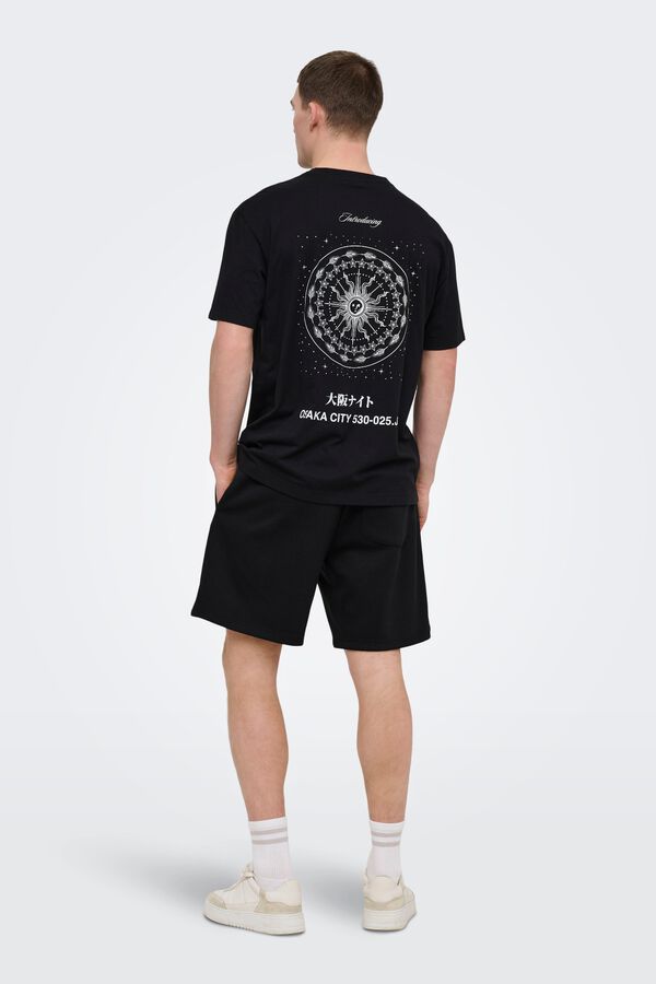 Only & Sons Pack 2 camisetas Jap&oacute;n negro