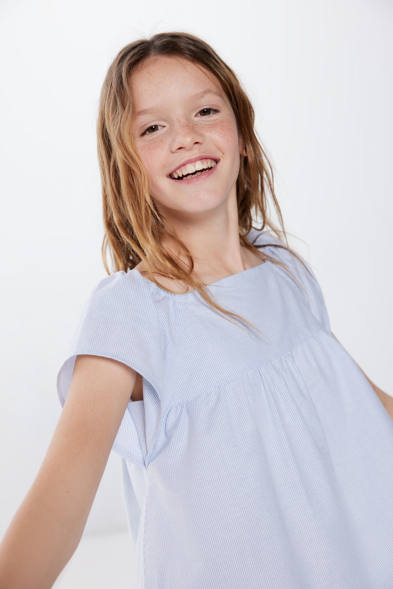 Springfield Kids Blusa riscas brancas menina