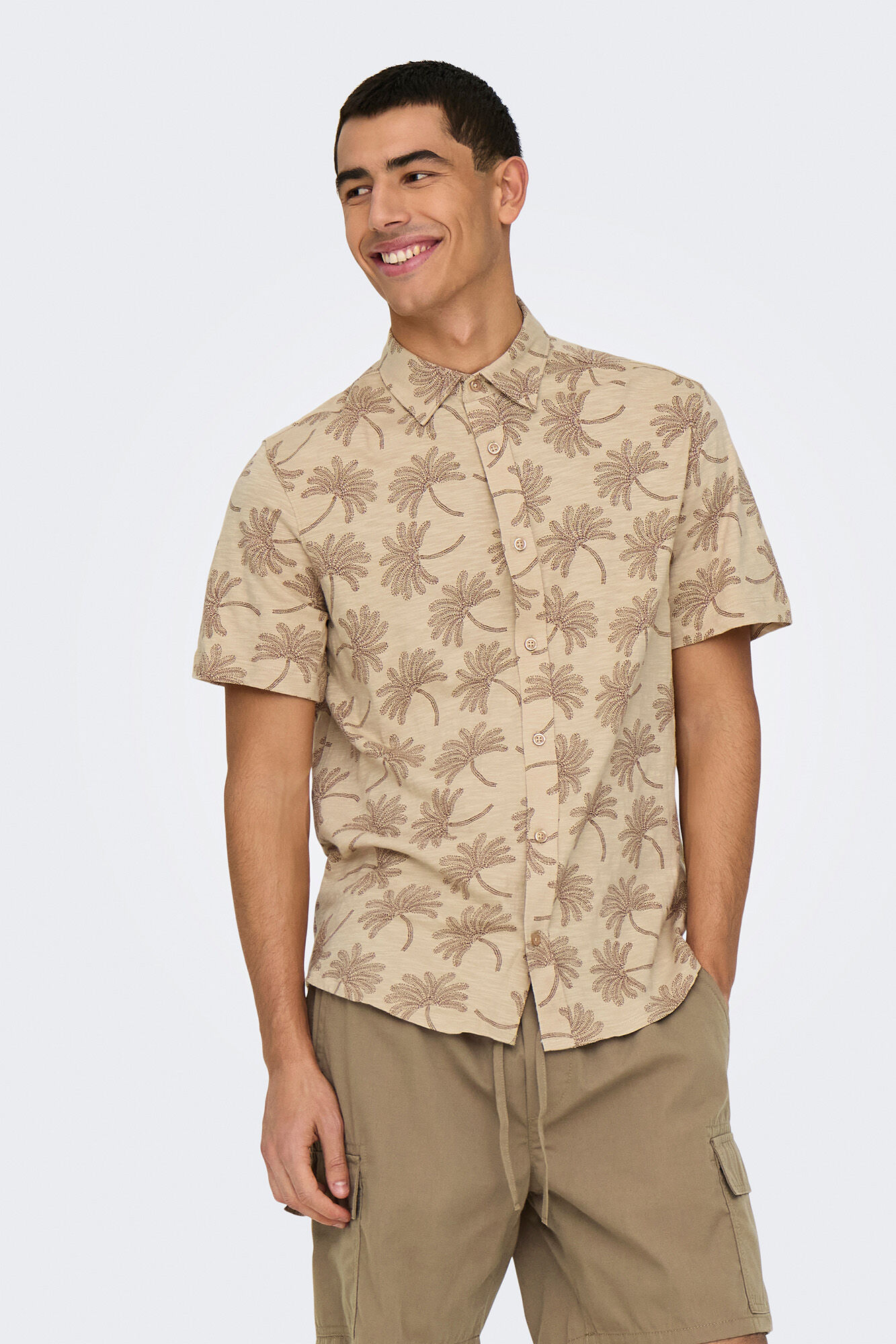 Only & Sons Camisa manga corta estampada