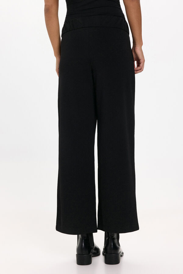 JDY Pantal&oacute;n largo wideleg negro