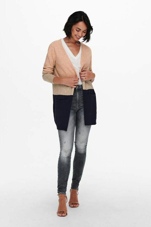 Only Casaco de malha rosa