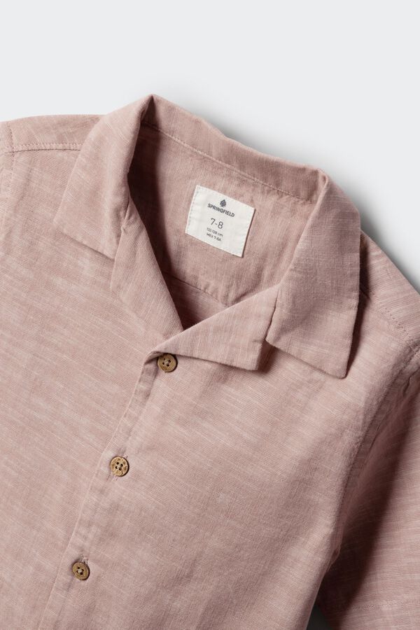 Springfield Kids Camisa de manga curta leve para menino rosa