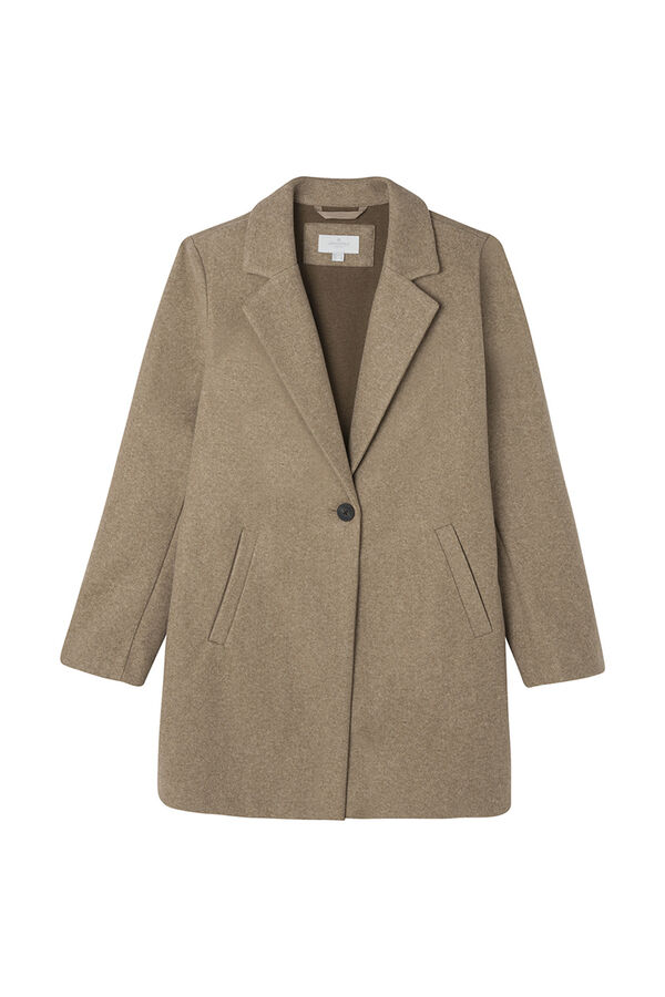 Springfield Abrigo recto solapa nude