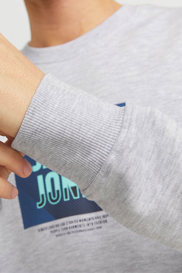 Jack & Jones Sweatshirt de ajuste padr&atilde;o branco
