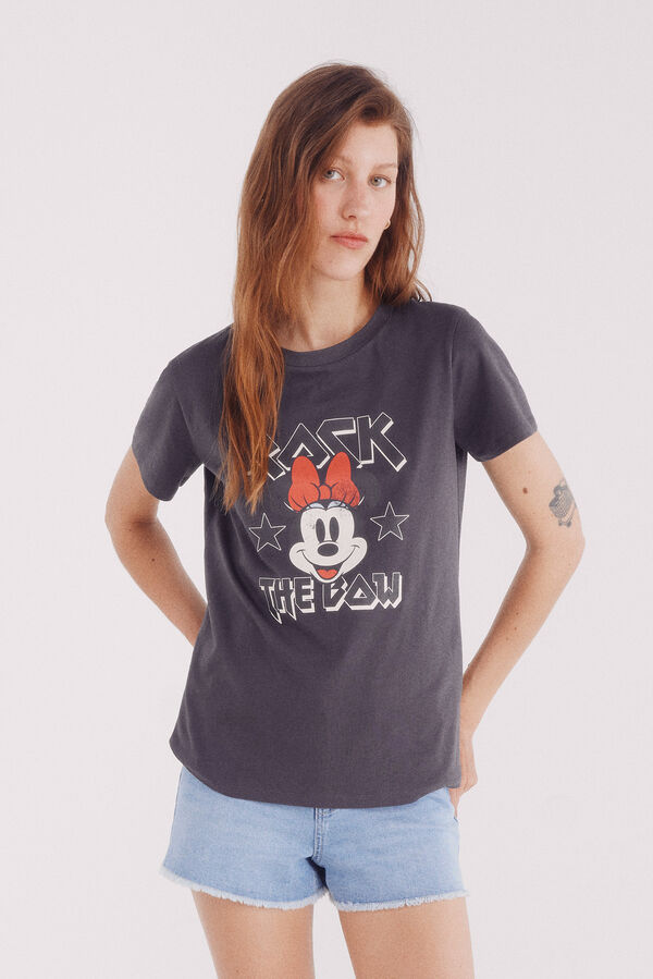 Springfield Camiseta Minnie "Rock the bow" cinzento