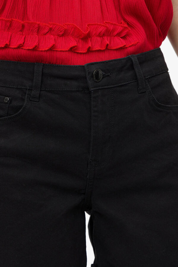 Tiffosi Bermuda Tiro Medio Rachel negro