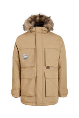 Jack & Jones Parka bolsillos XL tostado