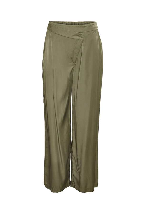 Noisy May Pantallon estilo palazo kaki