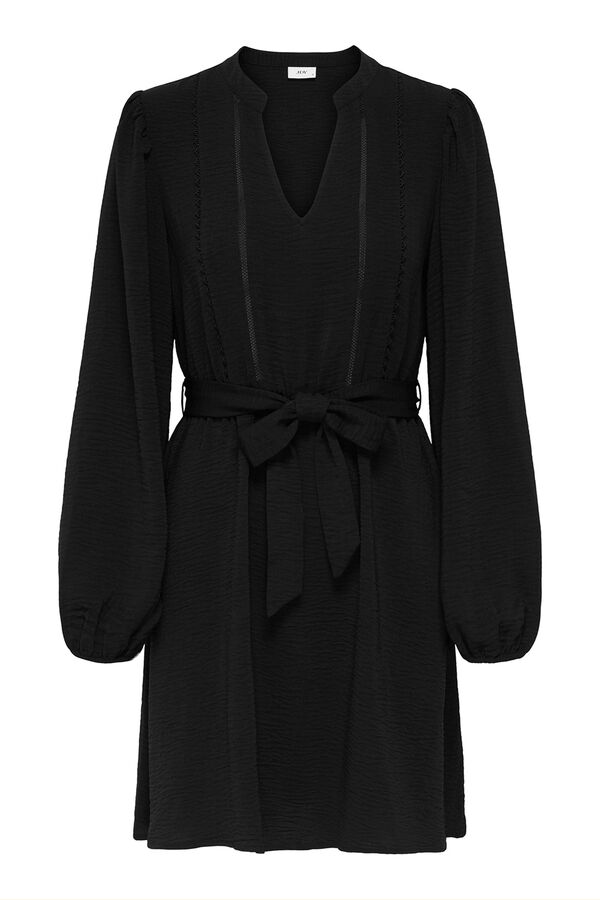 JDY Vestido curto esvoa&ccedil;ante preto